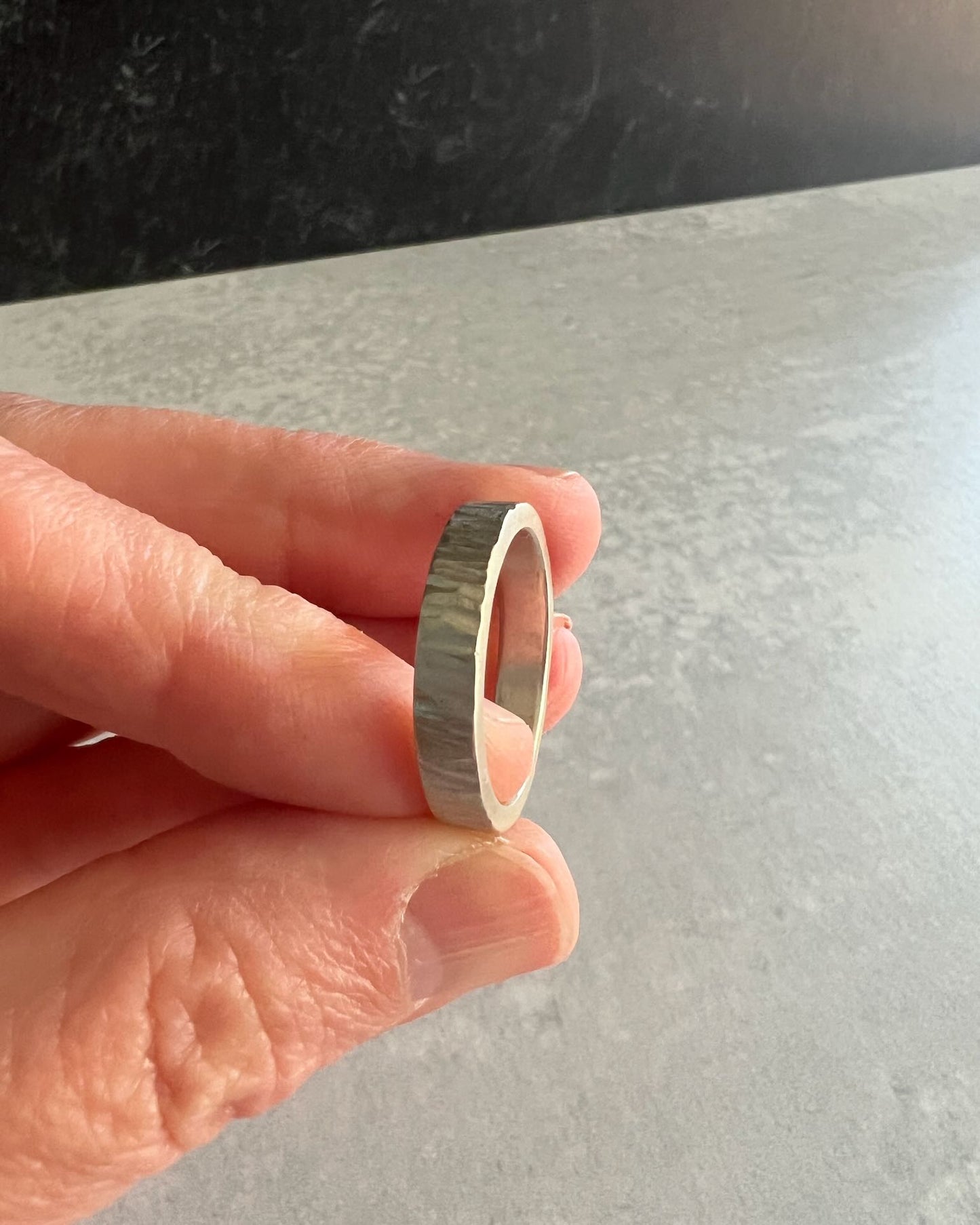 Thick birch bark ring